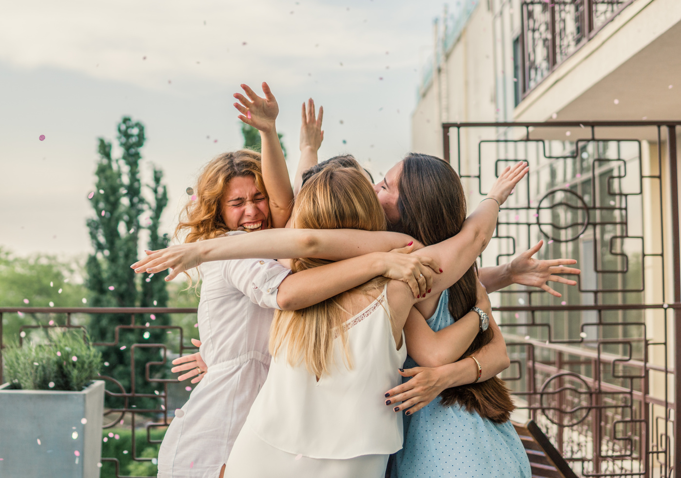 Women Having Fun at Bachelorette Party